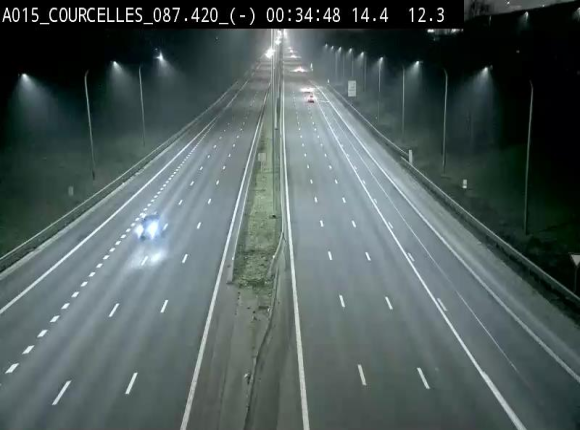 <h2>Webcam autoroute Belgique - Viesville - E42 direction Mons - BK 84.35</h2>