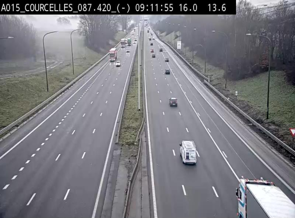 <h2>Webcam autoroute Belgique - Viesville - E42 direction Mons - BK 84.35</h2>