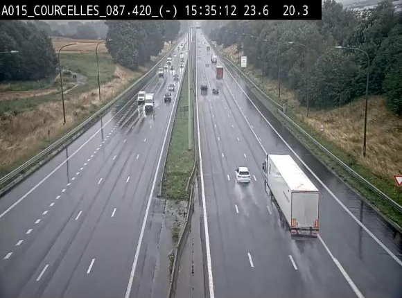 <h2>Webcam autoroute Belgique - Viesville - E42 direction Mons - BK 84.35</h2>