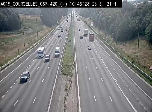 <h2>Webcam autoroute Belgique - Viesville - E42 direction Mons - BK 84.35</h2>