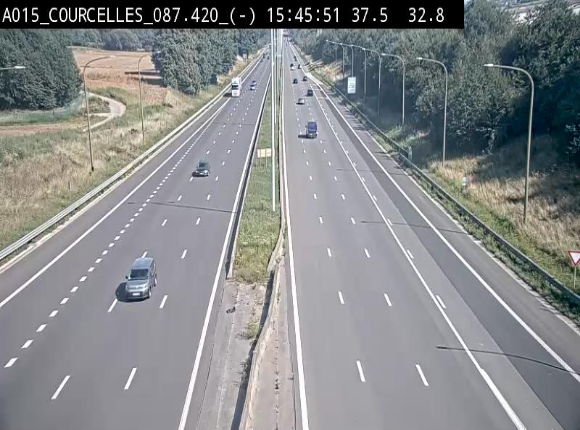 <h2>Webcam autoroute Belgique - Viesville - E42 direction Mons - BK 84.35</h2>