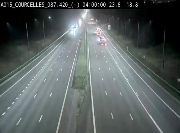 <h2>Webcam autoroute Belgique - Viesville - E42 direction Mons - BK 84.35</h2>
