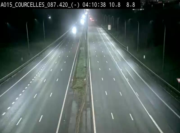<h2>Webcam autoroute Belgique - Viesville - E42 direction Mons - BK 84.35</h2>