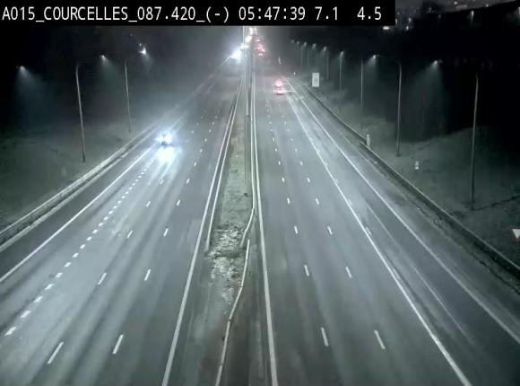 <h2>Webcam autoroute Belgique - Viesville - E42 direction Mons - BK 84.35</h2>