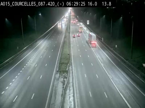 <h2>Webcam autoroute Belgique - Viesville - E42 direction Mons - BK 84.35</h2>