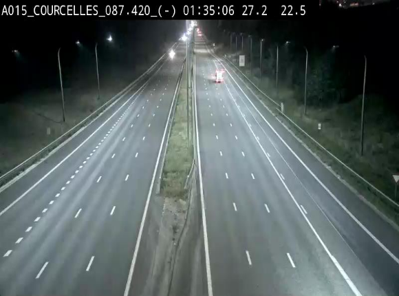 <h2>Webcam autoroute Belgique - Viesville - E42 direction Mons - BK 84.35</h2>