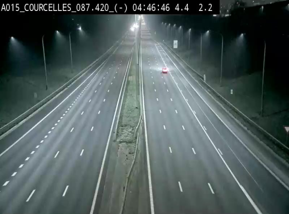 <h2>Webcam autoroute Belgique - Viesville - E42 direction Mons - BK 84.35</h2>