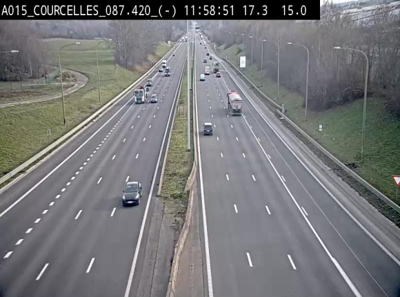 <h2>Webcam autoroute Belgique - Viesville - E42 direction Mons - BK 84.35</h2>