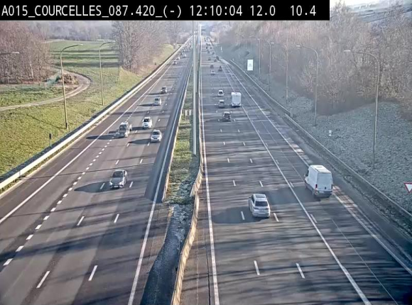 <h2>Webcam autoroute Belgique - Viesville - E42 direction Mons - BK 84.35</h2>