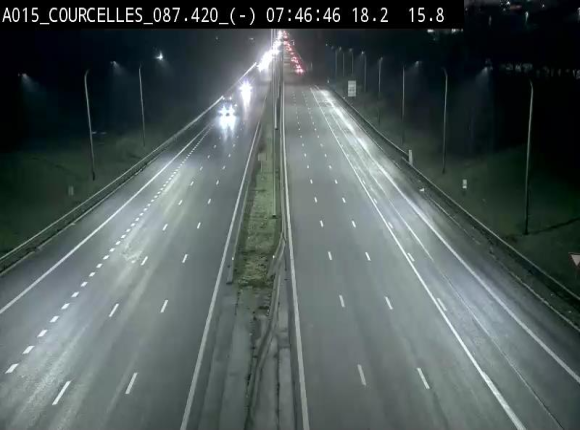 <h2>Webcam autoroute Belgique - Viesville - E42 direction Mons - BK 84.35</h2>