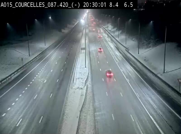 <h2>Webcam autoroute Belgique - Viesville - E42 direction Mons - BK 84.35</h2>