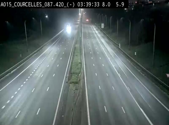 <h2>Webcam autoroute Belgique - Viesville - E42 direction Mons - BK 84.35</h2>