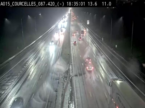 <h2>Webcam autoroute Belgique - Viesville - E42 direction Mons - BK 84.35</h2>