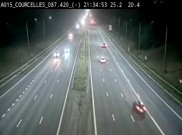 <h2>Webcam autoroute Belgique - Viesville - E42 direction Mons - BK 84.35</h2>