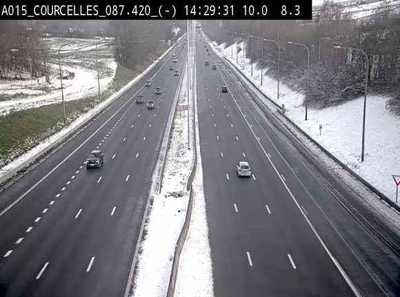 <h2>Webcam autoroute Belgique - Viesville - E42 direction Mons - BK 84.35</h2>