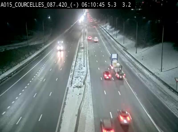 <h2>Webcam autoroute Belgique - Viesville - E42 direction Mons - BK 84.35</h2>