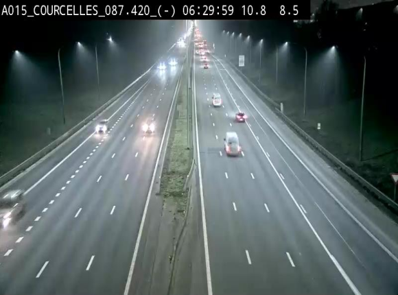 <h2>Webcam autoroute Belgique - Viesville - E42 direction Mons - BK 84.35</h2>