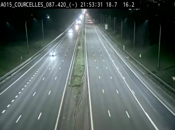<h2>Webcam autoroute Belgique - Viesville - E42 direction Mons - BK 84.35</h2>