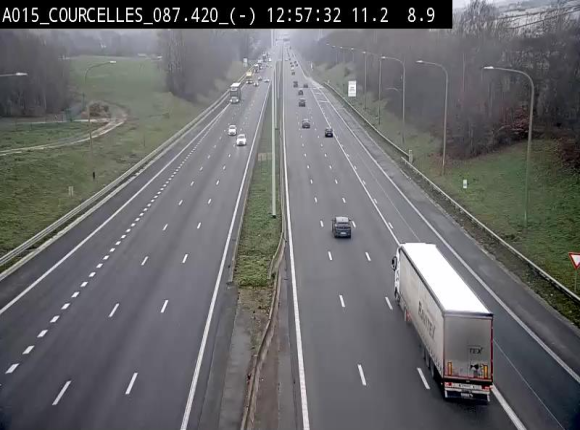 <h2>Webcam autoroute Belgique - Viesville - E42 direction Mons - BK 84.35</h2>