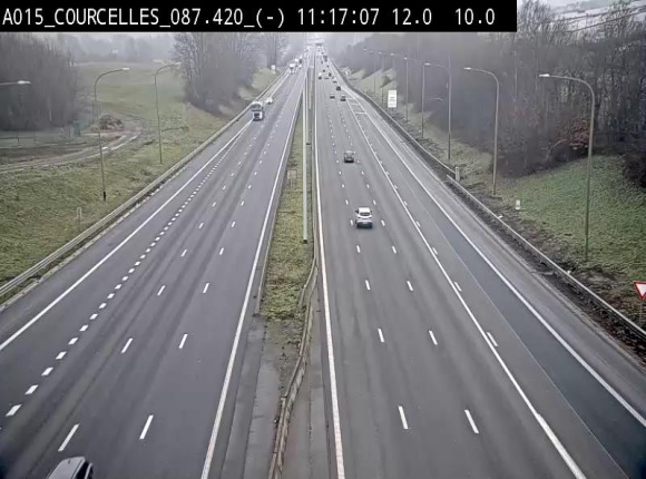 <h2>Webcam autoroute Belgique - Viesville - E42 direction Mons - BK 84.35</h2>