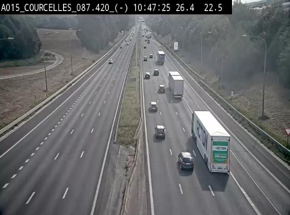 <h2>Webcam autoroute Belgique - Viesville - E42 direction Mons - BK 84.35</h2>