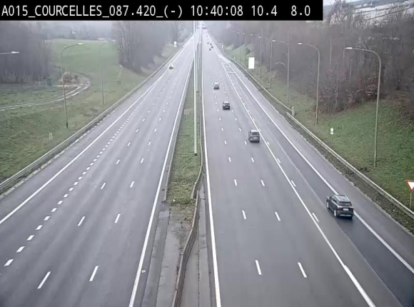<h2>Webcam autoroute Belgique - Viesville - E42 direction Mons - BK 84.35</h2>