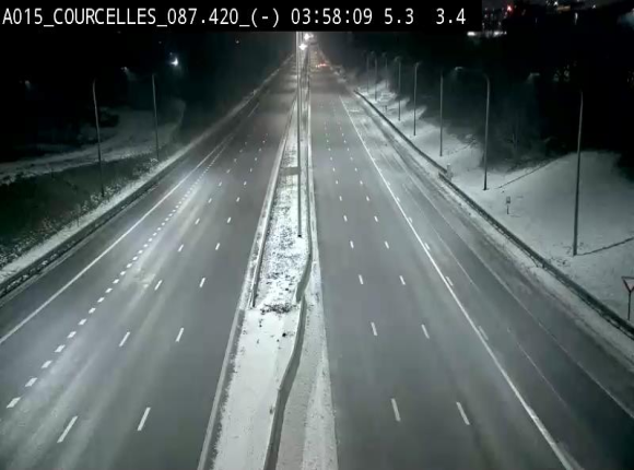 <h2>Webcam autoroute Belgique - Viesville - E42 direction Mons - BK 84.35</h2>