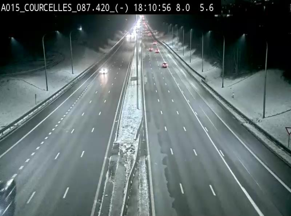 <h2>Webcam autoroute Belgique - Viesville - E42 direction Mons - BK 84.35</h2>