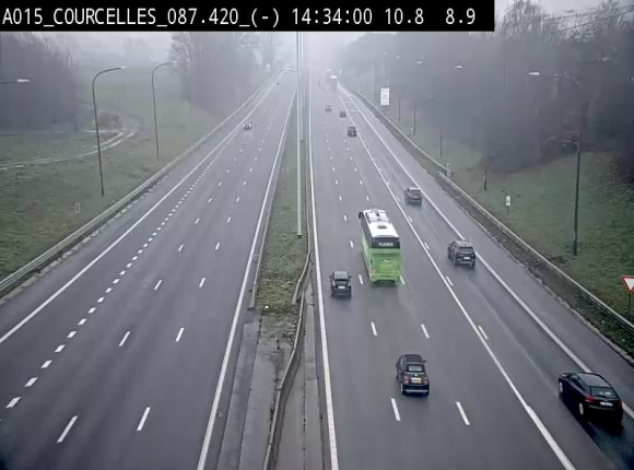 <h2>Webcam autoroute Belgique - Viesville - E42 direction Mons - BK 84.35</h2>