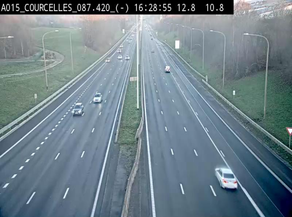 <h2>Webcam autoroute Belgique - Viesville - E42 direction Mons - BK 84.35</h2>