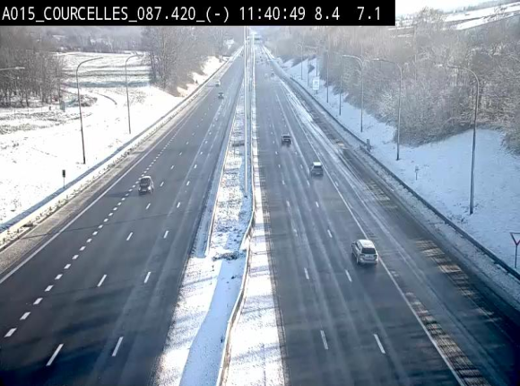 <h2>Webcam autoroute Belgique - Viesville - E42 direction Mons - BK 84.35</h2>
