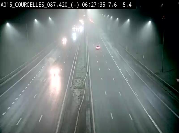 <h2>Webcam autoroute Belgique - Viesville - E42 direction Mons - BK 84.35</h2>
