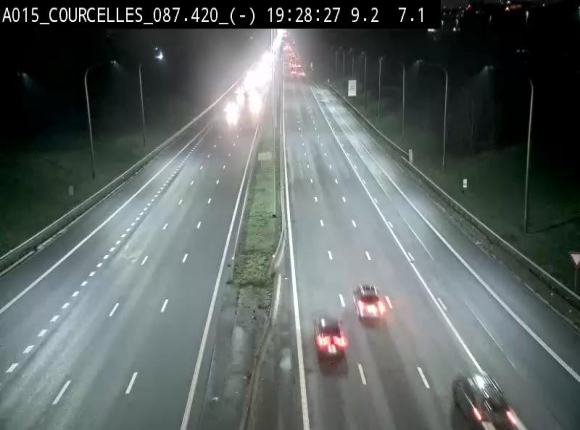 <h2>Webcam autoroute Belgique - Viesville - E42 direction Mons - BK 84.35</h2>
