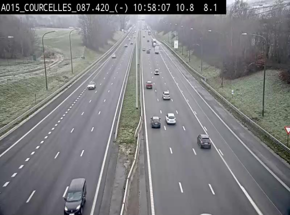 <h2>Webcam autoroute Belgique - Viesville - E42 direction Mons - BK 84.35</h2>