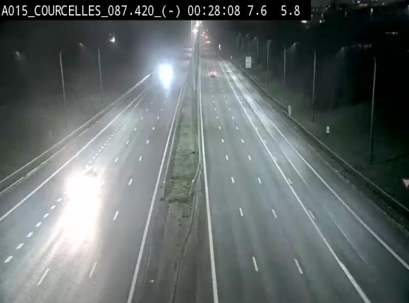 <h2>Webcam autoroute Belgique - Viesville - E42 direction Mons - BK 84.35</h2>