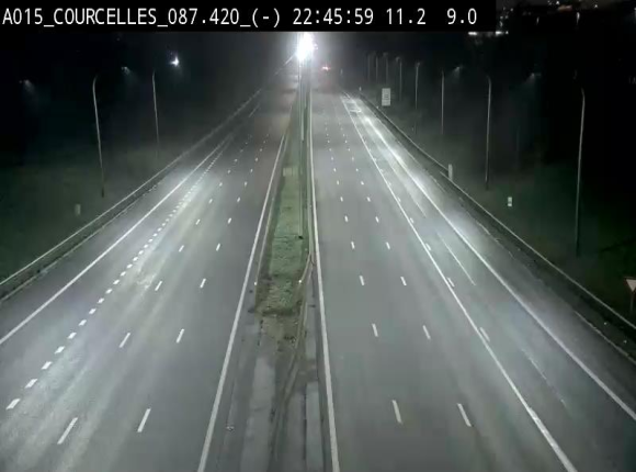 <h2>Webcam autoroute Belgique - Viesville - E42 direction Mons - BK 84.35</h2>