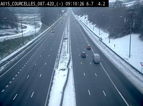 <h2>Webcam autoroute Belgique - Viesville - E42 direction Mons - BK 84.35</h2>