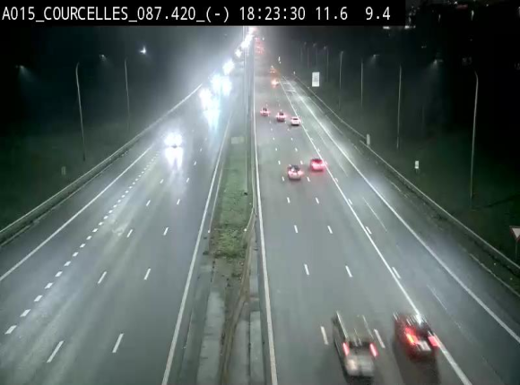 <h2>Webcam autoroute Belgique - Viesville - E42 direction Mons - BK 84.35</h2>