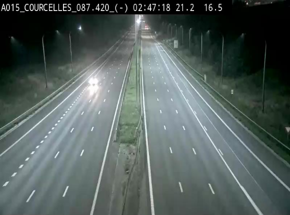 <h2>Webcam autoroute Belgique - Viesville - E42 direction Mons - BK 84.35</h2>