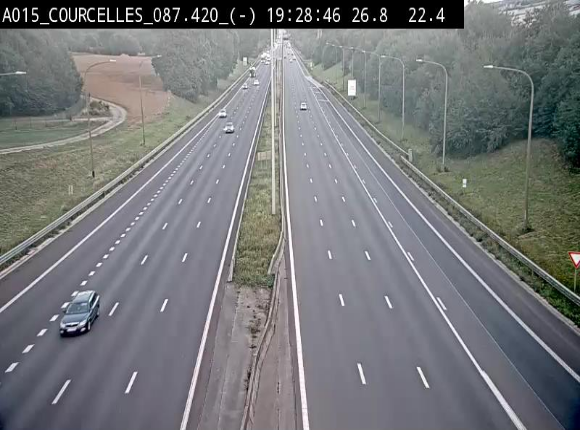 <h2>Webcam autoroute Belgique - Viesville - E42 direction Mons - BK 84.35</h2>