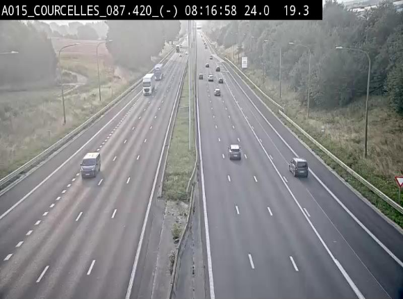 <h2>Webcam autoroute Belgique - Viesville - E42 direction Mons - BK 84.35</h2>
