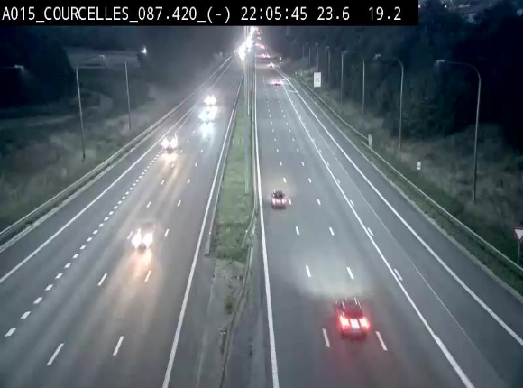 <h2>Webcam autoroute Belgique - Viesville - E42 direction Mons - BK 84.35</h2>