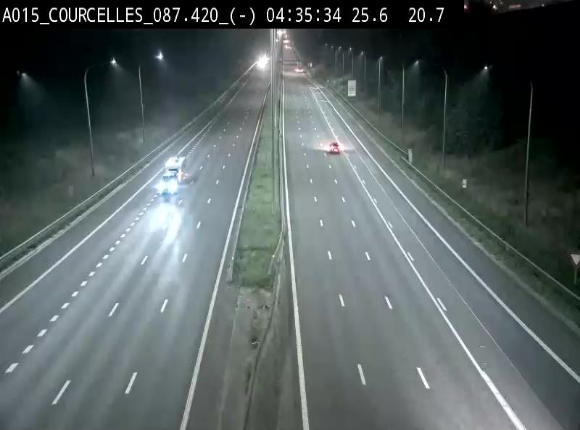 <h2>Webcam autoroute Belgique - Viesville - E42 direction Mons - BK 84.35</h2>