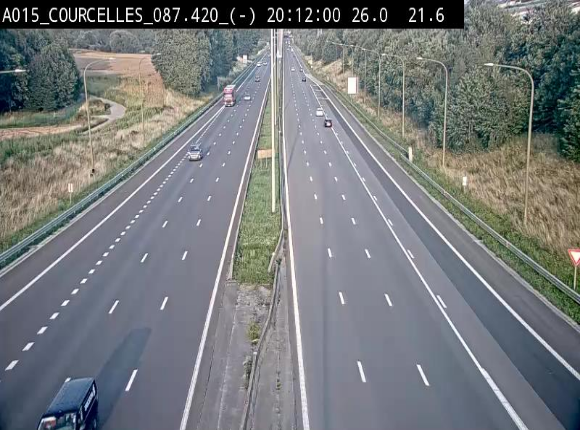 <h2>Webcam autoroute Belgique - Viesville - E42 direction Mons - BK 84.35</h2>