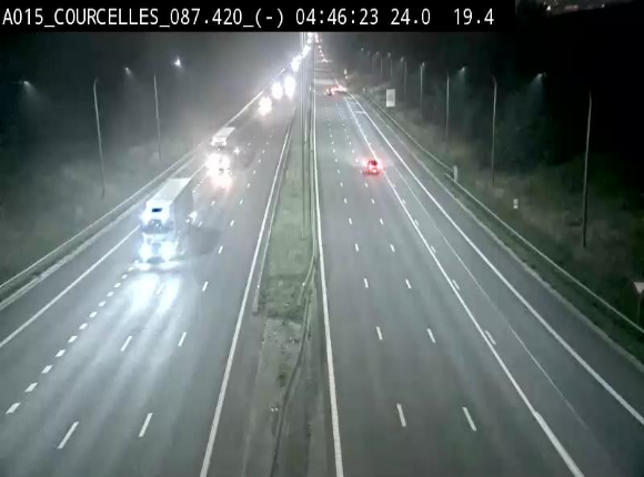 <h2>Webcam autoroute Belgique - Viesville - E42 direction Mons - BK 84.35</h2>