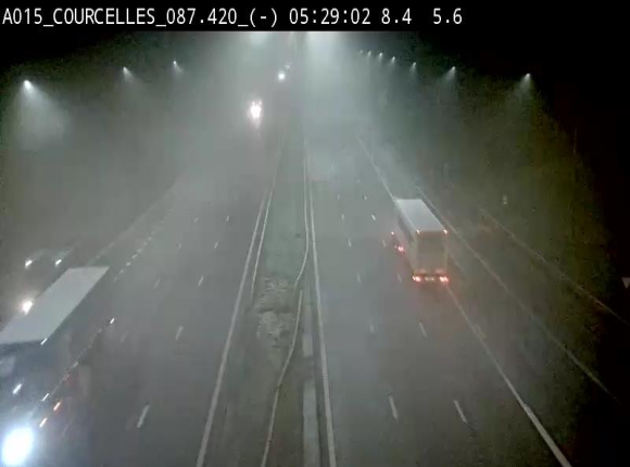 <h2>Webcam autoroute Belgique - Viesville - E42 direction Mons - BK 84.35</h2>