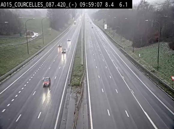 <h2>Webcam autoroute Belgique - Viesville - E42 direction Mons - BK 84.35</h2>