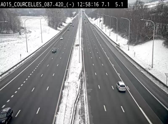 <h2>Webcam autoroute Belgique - Viesville - E42 direction Mons - BK 84.35</h2>