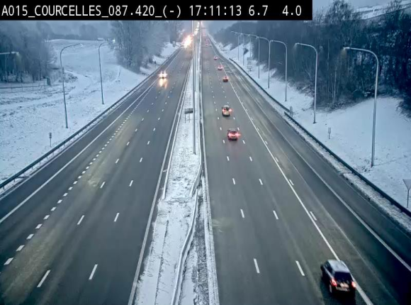 <h2>Webcam autoroute Belgique - Viesville - E42 direction Mons - BK 84.35</h2>
