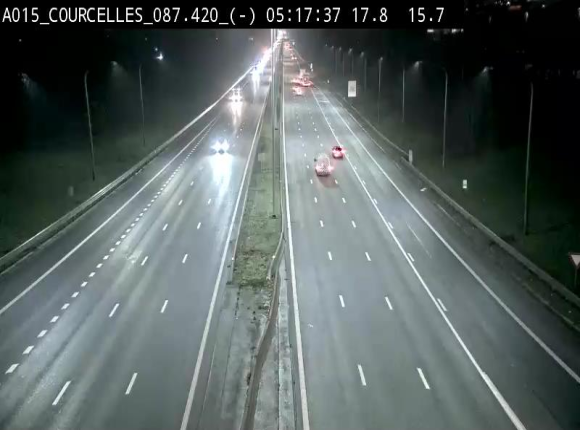 <h2>Webcam autoroute Belgique - Viesville - E42 direction Mons - BK 84.35</h2>